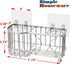 Simple Houseware Stainless Steel 6 Slots Toothbrush Holder, Adhesive Wall Organizer in Chrome