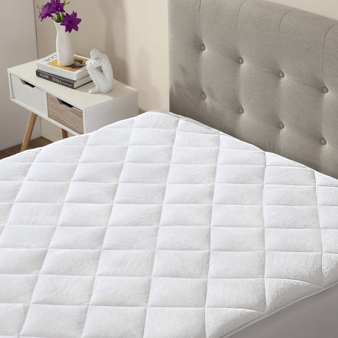 7-9 inches CirclesHome Crib Size Mattress Pad Pillow Top - Double Puff Fleece Top Down Alternative Mattress Protector