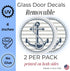 Glass Door Decals – Double-Sided Safety Stickers to Prevent Accidental Collisions, Set of 2