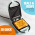 Tasty Mini Sandwich Maker, Makes Sandwiches, Paninis, Grilled Cheese, Desserts, Quick Results, Easy Cleanup, 600W, Aqua by Tasty