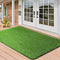 OLanto Artificial Grass Mat, Turf Grass Front Door Mats Outdoor/Indoor, Realistic Fake Grass
