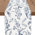 PROCIDA Navy Blue Floral Table Runner Summer Wildflower Runner for Table Small