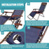 4 Pool(63 21 Inch,Blue) Queekay Chair Replacement Fabric with Bungee Cord Lounge Chair Cloth Mesh Repair Kit for Patio
