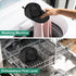 Hat Washer for Dishwasher, Hat Cleaner Protector Holder for Curved Caps, Foldable Cap Washer Frame - 2 Pack, Black