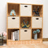 Posprica 12×12 Storage Cubes - 4pcs Fabric Drawers Organizer Bins, Beige