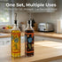 Set Set BBQ,Orange,2 Pack 17 oz. TZSSP Olive Oil and Vinegar Dispenser Glass Dispenser Bottles Cooking Oil Cruets