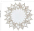 15 inches 15 White Linen Doily Round Neutral Earth Tones Beige Lace Coffee Table Topper Dresser Scarf Place Mats
