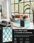 True HEPA Filter Replacement for Shark Air Purifier 4, Compatible with Shark HE400, HE401, HE402, HE405, Compare Part