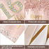 16th Birthday Door Banner Decorations for Girls, Pink Rose Gold Sweet 16 Birthday Cover Backdrop Party Supplies