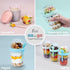 12 oz (2, Felli On The Go Yogurt Parfait Snack Cup with Lid, Reusable Leak Proof Acrylic Travel Container for To Go
