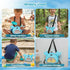 AMOR PRESENT Mesh Baby Beach Bag, Shell Collecting Bag with Shovel Crab-Shaped Adjustable Strap for Holding Shell Sea
