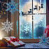 VGOODALL Christmas Snowflake Decorations, 36pcs Clear Acrylic Ornaments Set for Santa Outdoor Party Decoration Craft
