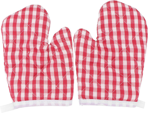 2Pcs Oven Mitts for Play Kitchen,Microwave Oven Gloves Toddler Oven Mitts Kitchen