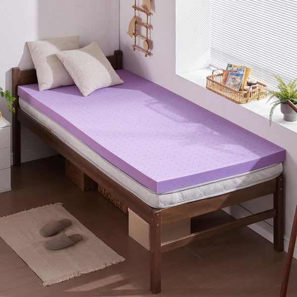 SINWEEK Twin XL Mattress Topper, 2 Inch Gel Memory Foam Bed Topper, Ventilated Soft Mattress Pad, CertiPUR-US