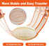 Silicone Bread Sling Oval and Round, Non-Stick Reusable Baking Mat for Dutch Oven with Long Handles (Orange)