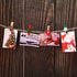 Boao Christmas Wood Clips - 60 Pieces Photo Clips for Christmas Tree, Elk Gloves, Snowflake Clothespins