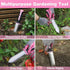 WORKPRO Hori Hori Garden Knife, 7" Stainless Steel Blade with Cutting Edge, Garden Tools with Oxford Sheath, Ergonomic TRP Handle with Hanging Hole for Weeding, Planting, Digging, Pink by WORKPRO