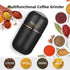 Electric Coffee Grinder for Beans, Spices, Herbs, Grains, Nuts - 2.8 oz, Stainless Steel Blades, Black