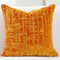 Alerfa Square Geometrical Plaid Striped Cut Velvet Throw Pillow Cover, 20x20 Inch Luxury Decorative Accent Pillow for