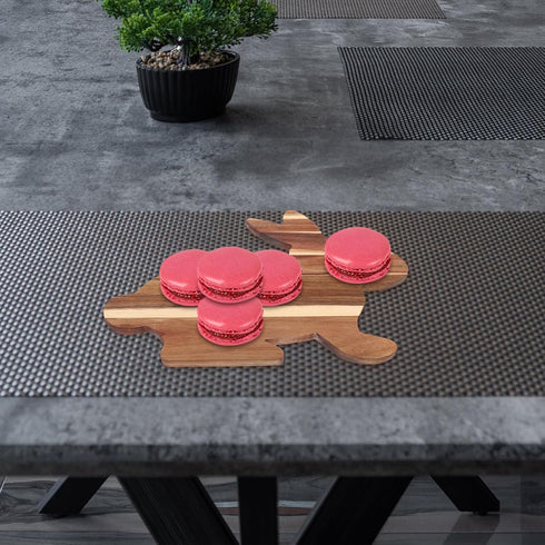 BESTOYARD Bunny Shaped Wooden Serving Board Wood Cutting Board Wooden Charcuterie Boards Cheese Tray Easter Serving Platter for Cheese Bread Vegetables Fruit Salad