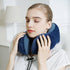 Travel Pillow - Best Memory Foam Neck Support for Sleeping, Airplane, Car & Home Use (Dark Blue)