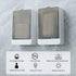 GREATIN 2 Bar Soap Holder Dish Shower PCS Self Draining Soap Container with Lid, Wall Mounted Soap Box Tray