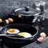 4'' Round and Square Egg Rings Set with Silicone Handle, Stainless Steel Nonstick Egg Cooking Rings for Frying Eggs
