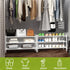 3-Tier Closet BMOSU Bamboo Extended Shoe Rack Premium Stackable Shoe Shelf Storage Organizer for Hallway Living Room