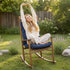 1 Pack Indoor Outdoor Chair Cushion, Garden High Back Chair Cushions, Lounger Chair Pad, for Recliner Patio Chair