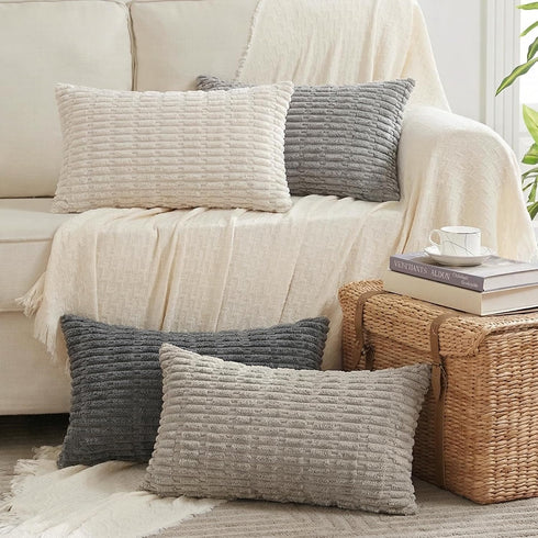 Fancy Homi 4 Packs Decorative Throw Pillow Covers for Living Room Couch Bed, Modern