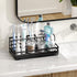 5 Counter Countertop HapiRm Toothbrush Holders for Bathroom - Partitions Bathroom Organizer with Instant Drying Stone