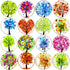 Aligle 16pcs Beautiful Glass Refrigerator Magnets - Funny Fridge Stickers for Office Cabinets, Whiteboards