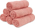 6 Pack Set 13 13 Inches Cleanbear Ultra Soft Washcloths Cotton Face Cloths Wash Cloths - Large Bathroom WashCloth x