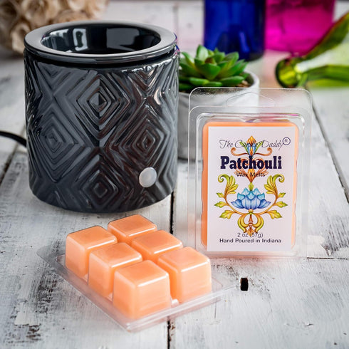 The Candle Daddy Patchouli Incense Scented Melt - Maximum Scent Wax Cubes - 2 Ounces - 6 Cubes