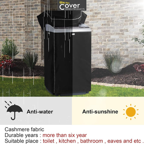 Portable Washing Machine Cover, Top Load Washer Dryer Cover, Waterproof Full-Automatic/Wheel Cover (23"24"36")