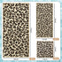 6 Set 2 2 2 Pcs Bathroom Leopard Towel Bath Towels Hand Towels Washcloths, Soft Absorbent Shower Guest Towel Decorative