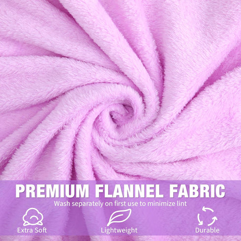 6 Purple,40 60 Inch) SmoothNovelty Pcs Eater Fleece Throw Blanket Bulk for Kids Soft Plush Flannel Throw for Kids Girl