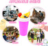 DIY Slushy Maker Cup - TIK TOK Magic Slushie Maker, Quick Frozen Smoothie Pinch Cup, Portable Squeeze Ice Cup, Pink