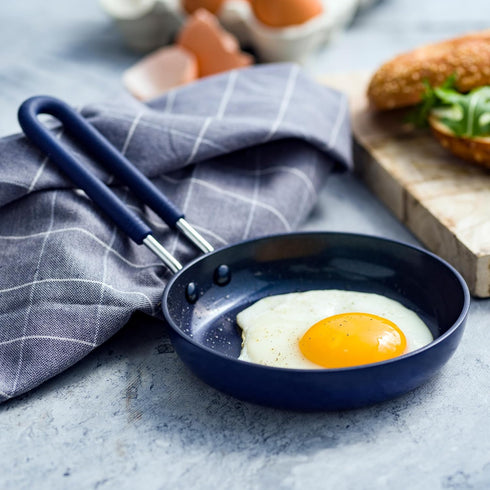 Blue Diamond Mini Egg Frying Pan Skillet, Diamond Infused Healthy Ceramic Nonstick, PFAS and PFOA-Free, Dishwasher