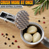 37 Stainless Steel Garlic Press - Ginger Mincer with Built-In Studs for Maximum Extraction, for Garlic, Ginger and Soft