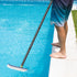 4ft 8ft 18" Swimming Pool Brush with Pole, - Pool Brush Head for Above Ground, Inground Pools, Cleaning Scrubber Tools