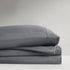 Intelligent Design Microfiber Bed Sheet Set, Wrinkle Resistant, Soft Sheets with 12" Pocket, Queen, Charcoal, 4 Piece
