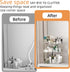 Countertop 3 Countertop Makeup Organizer Tier, Corner Bathroom Organizer with Toothbrush and Makeup Brush Holder