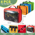 Mecozone 4 Set PCS Toys Storage Bag, Classic Bricks Building Storage Bag, Travel Case for Building Toys, Puzzles