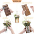 Set Lightess Wall Decor Mason Jar Sconces with Remote Control, Rustic Home Decor LED Fairy Lights with White Rose