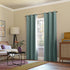 Sun Zero Easton Energy Saving Blackout Grommet Curtain Panel, 40" x 95", Mineral