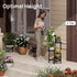 4-Tier viewcare Plant Stand, Heavy Duty Metal Planter Rack -Indoor/Outdoor Shelves - Display Multiple Flower Pots, Iron