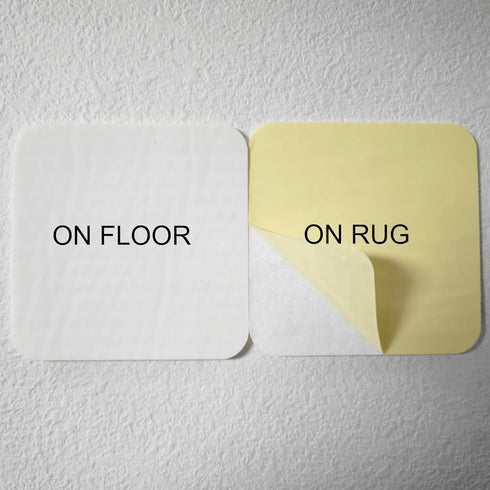 8-Pack (3.9"x3.9") SANKEMU Non-Slip Rug Grippers - Washable & Reusable Carpet Tape for Hardwood Floors, No Damage
