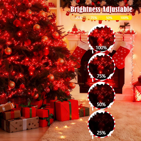 2026 88ft 240LED 12Modes, 7Voice Commands New Voice Control Smart Valentine String Lights Outdoor/Indoor | String