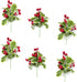 M2cbridge Pack of 6 Christmas Red Berries Artificial Holiday Floral Picks Ornaments